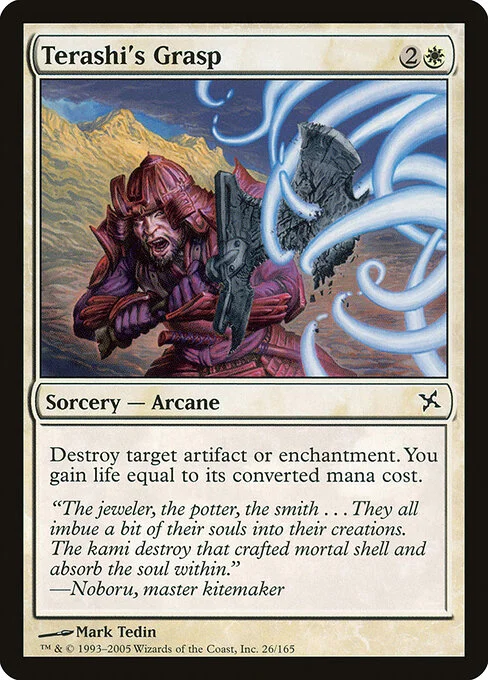 Terashi's Grasp, carta Magic di tipo Sorcery — Arcane illustrata da Mark Tedin