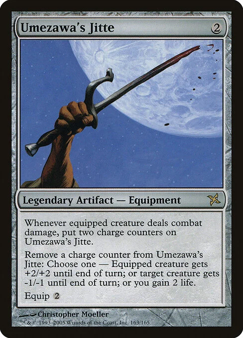 Umezawa's Jitte, carta Magic di tipo Legendary Artifact — Equipment illustrata da Christopher Moeller