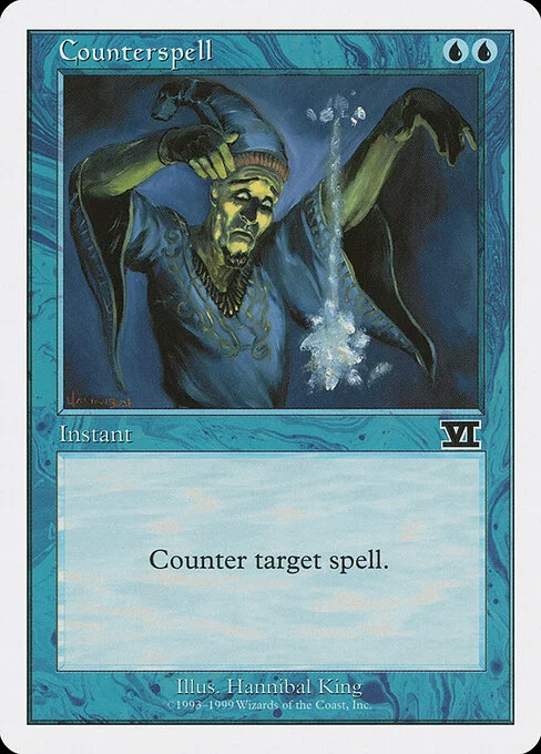 Counterspell, carta Magic di tipo Instant illustrata da Hannibal King