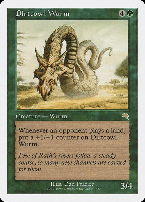Dirtcowl Wurm, carta Magic di tipo Creature — Wurm illustrata da Dan Frazier