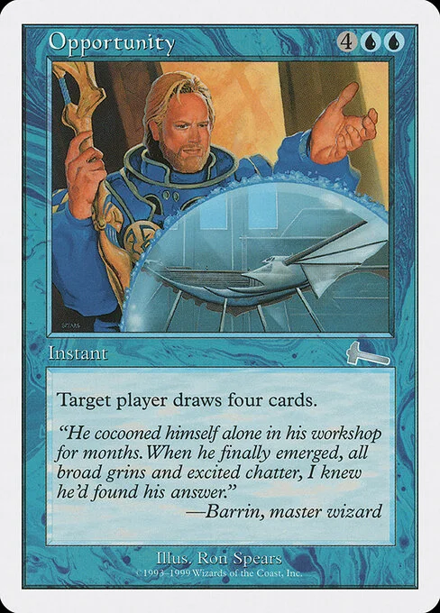 Opportunity, carta Magic di tipo Instant illustrata da Ron Spears