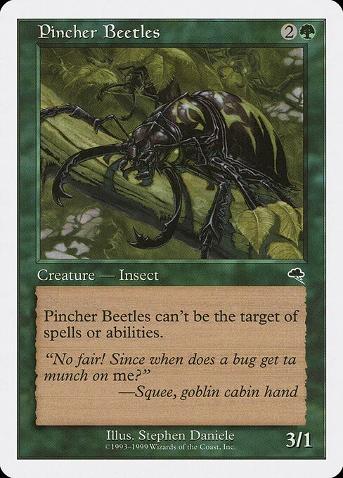 Pincher Beetles, carta Magic di tipo Creature — Insect illustrata da Stephen Daniele