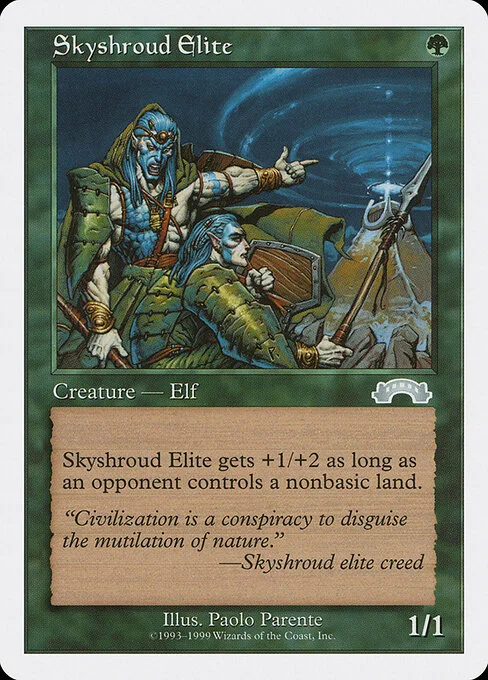 Skyshroud Elite, carta Magic di tipo Creature — Elf illustrata da Paolo Parente