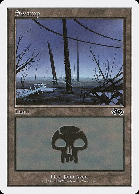 Swamp, carta Magic di tipo Basic Land — Swamp illustrata da John Avon