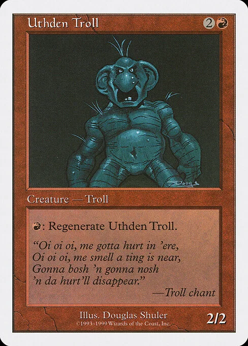 Uthden Troll, carta Magic di tipo Creature — Troll illustrata da Douglas Shuler