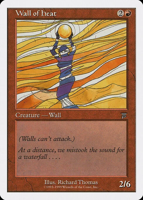 Wall of Heat, carta Magic di tipo Creature — Wall illustrata da Richard Thomas