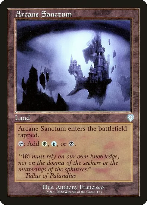 Arcane Sanctum, carta Magic di tipo Land illustrata da Anthony Francisco
