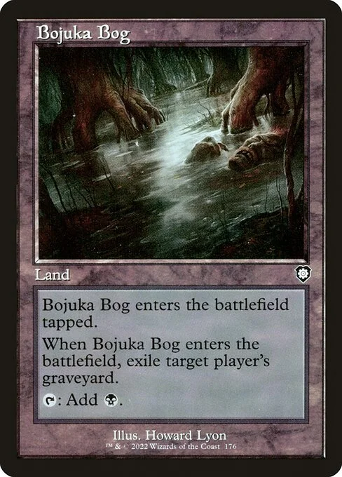 Bojuka Bog, carta Magic di tipo Land illustrata da Howard Lyon