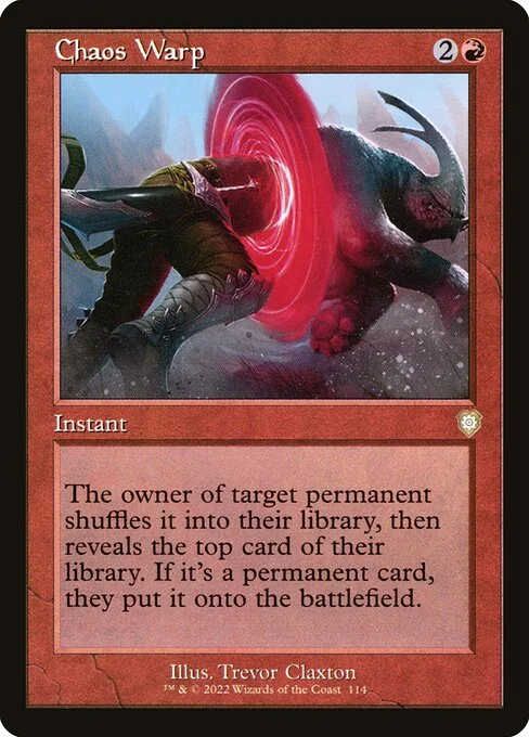 Chaos Warp, carta Magic di tipo Instant illustrata da Trevor Claxton