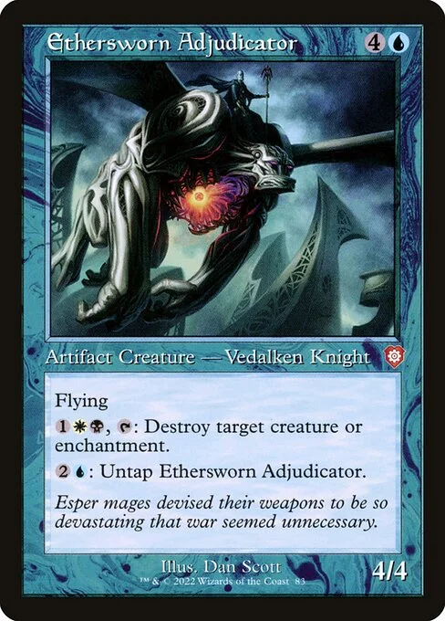 Ethersworn Adjudicator, carta Magic di tipo Artifact Creature — Vedalken Knight illustrata da Dan Murayama Scott