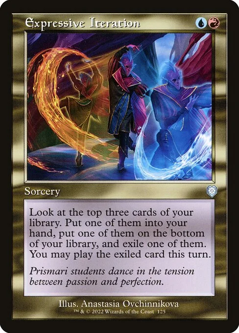 Expressive Iteration, carta Magic di tipo Sorcery illustrata da Anastasia Ovchinnikova