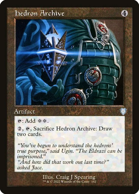 Hedron Archive, carta Magic di tipo Artifact illustrata da Craig J Spearing