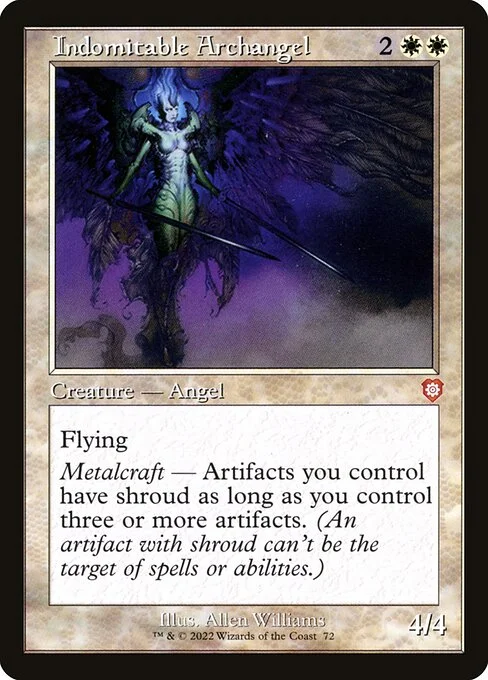 Indomitable Archangel, carta Magic di tipo Creature — Angel illustrata da Allen Williams
