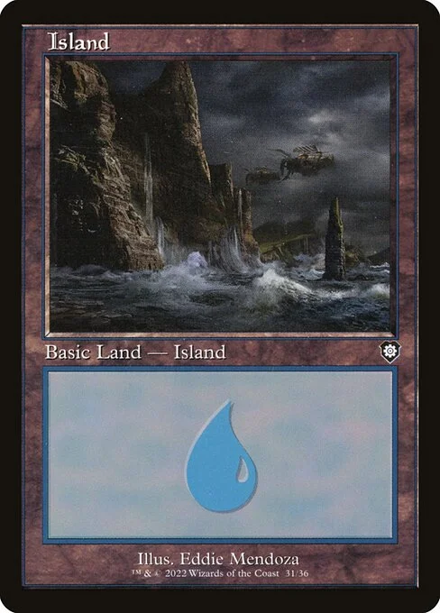 Island, carta Magic di tipo Basic Land — Island illustrata da Eddie Mendoza