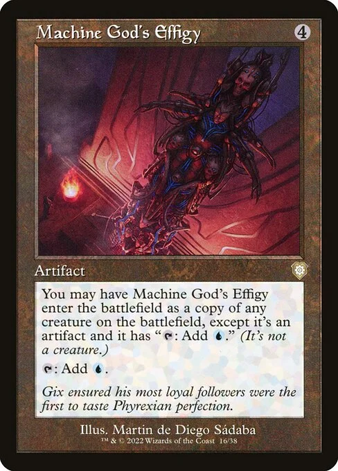 Machine God's Effigy, carta Magic di tipo Artifact illustrata da Martin de Diego Sádaba