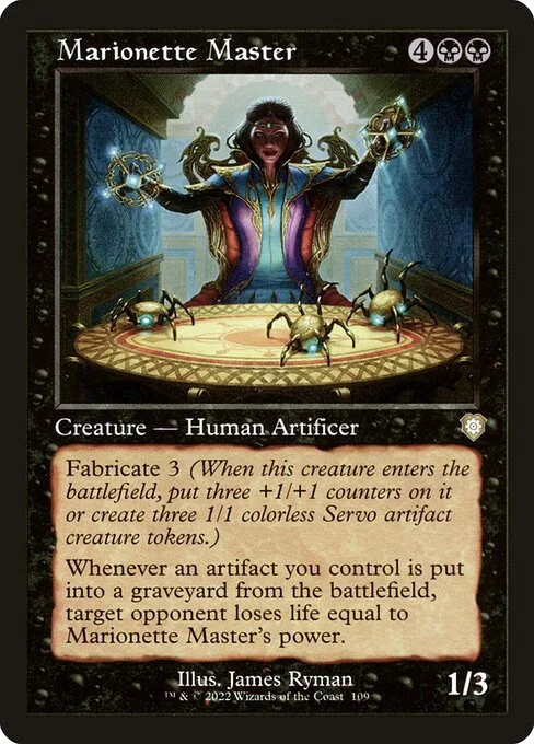 Marionette Master, carta Magic di tipo Creature — Human Artificer illustrata da James Ryman