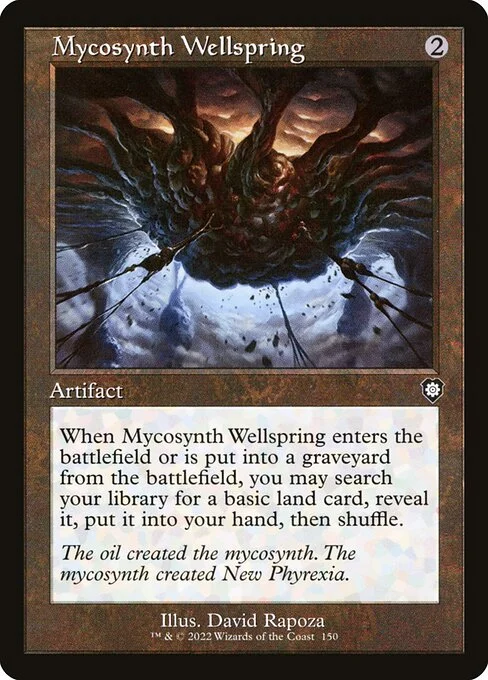 Mycosynth Wellspring, carta Magic di tipo Artifact illustrata da David Rapoza