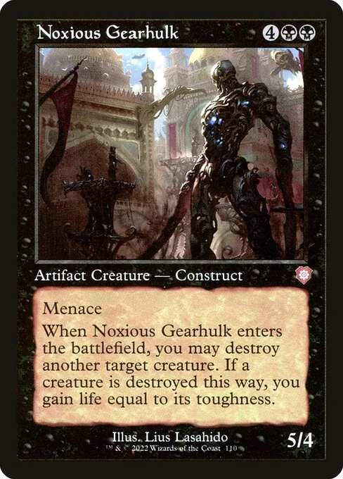 Noxious Gearhulk, carta Magic di tipo Artifact Creature — Construct illustrata da Lius Lasahido