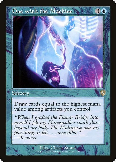 One with the Machine, carta Magic di tipo Sorcery illustrata da Chase Stone