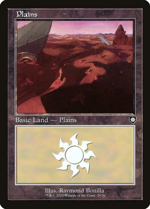 Plains, carta Magic di tipo Basic Land — Plains illustrata da Raymond Bonilla