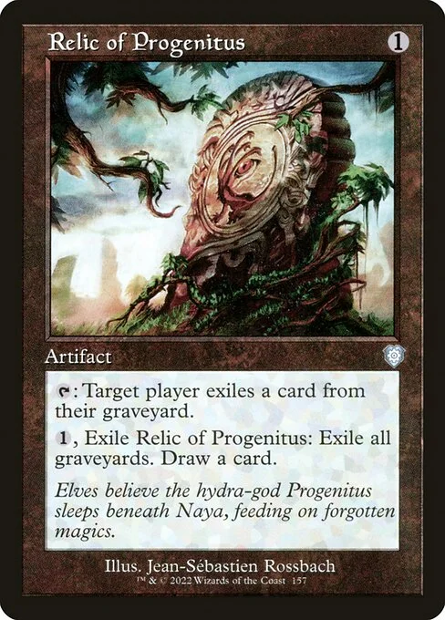 Relic of Progenitus, carta Magic di tipo Artifact illustrata da Jean-Sébastien Rossbach