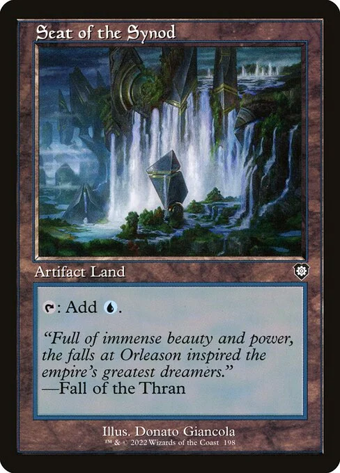 Seat of the Synod, carta Magic di tipo Artifact Land illustrata da Donato Giancola