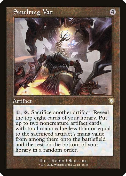 Smelting Vat, carta Magic di tipo Artifact illustrata da Robin Olausson