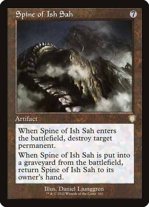 Spine of Ish Sah, carta Magic di tipo Artifact illustrata da Daniel Ljunggren