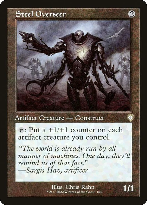 Steel Overseer, carta Magic di tipo Artifact Creature — Construct illustrata da Chris Rahn