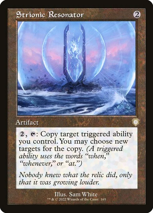 Strionic Resonator, carta Magic di tipo Artifact illustrata da Sam White