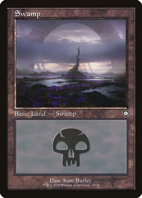 Swamp, carta Magic di tipo Basic Land — Swamp illustrata da Sam Burley