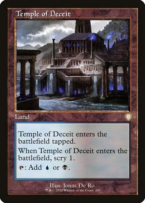 Temple of Deceit, carta Magic di tipo Land illustrata da Jonas De Ro