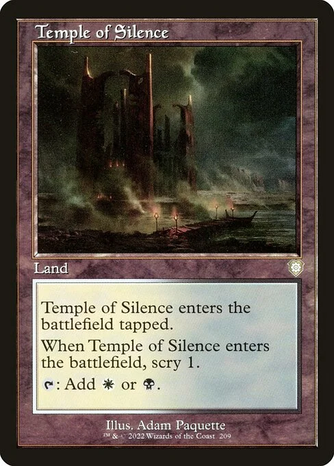 Temple of Silence, carta Magic di tipo Land illustrata da Adam Paquette