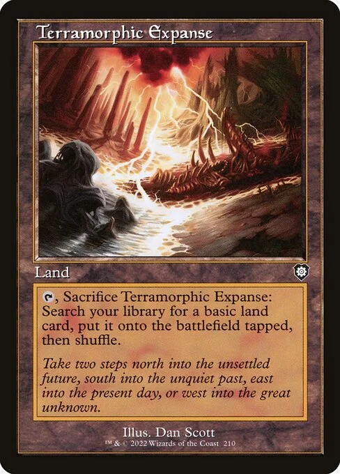Terramorphic Expanse, carta Magic di tipo Land illustrata da Dan Murayama Scott
