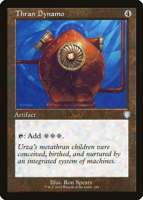 Thran Dynamo, carta Magic di tipo Artifact illustrata da Ron Spears