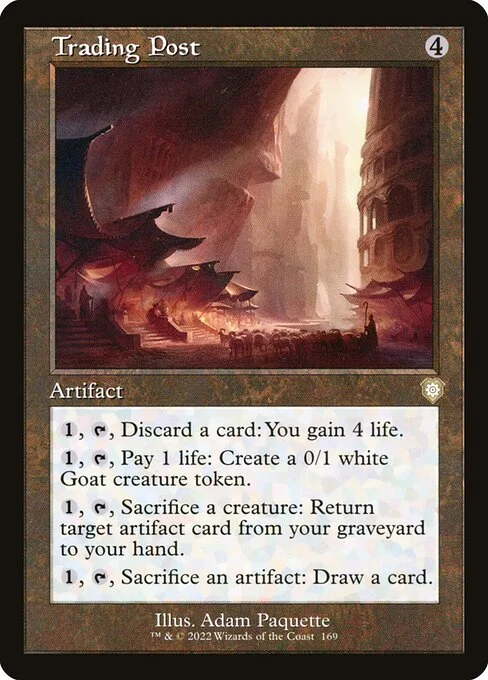 Trading Post, carta Magic di tipo Artifact illustrata da Adam Paquette