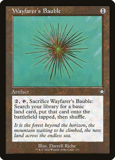 Wayfarer's Bauble, carta Magic di tipo Artifact illustrata da Darrell Riche