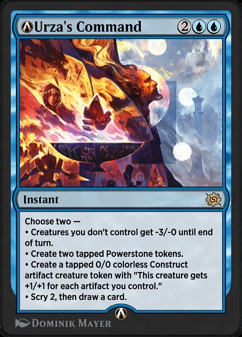 A-Urza's Command, carta Magic di tipo Instant illustrata da Dominik Mayer