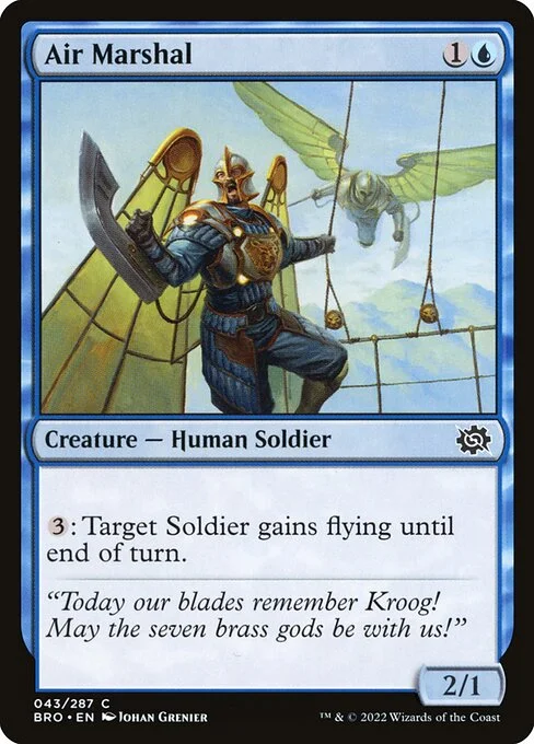 Air Marshal, carta Magic di tipo Creature — Human Soldier illustrata da Johan Grenier