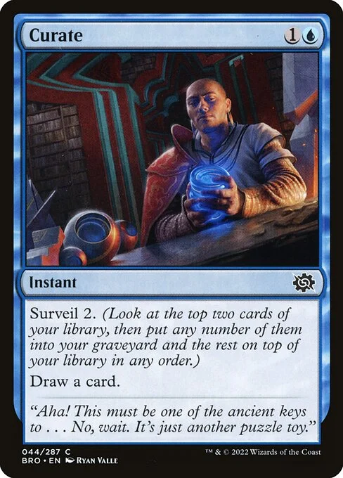 Curate, carta Magic di tipo Instant illustrata da Ryan Valle