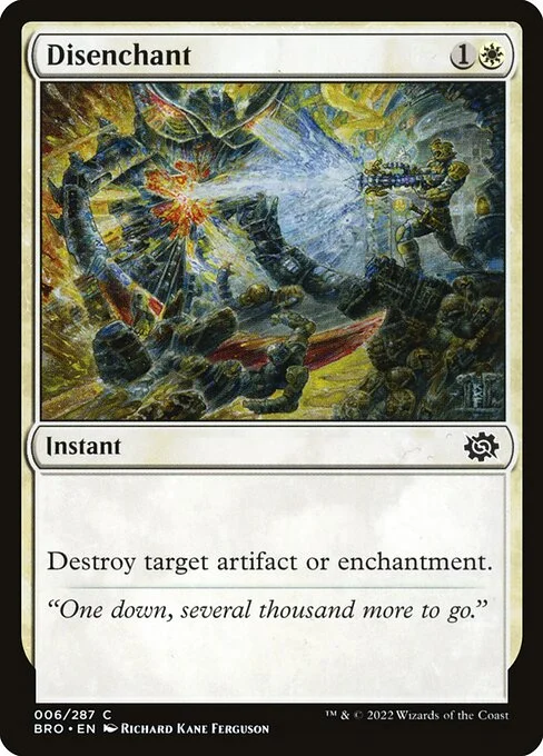 Disenchant, carta Magic di tipo Instant illustrata da Richard Kane Ferguson