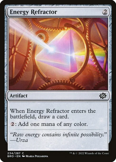 Energy Refractor, carta Magic di tipo Artifact illustrata da Maria Poliakova