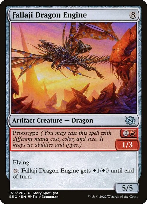 Fallaji Dragon Engine, carta Magic di tipo Artifact Creature — Dragon illustrata da Filip Burburan
