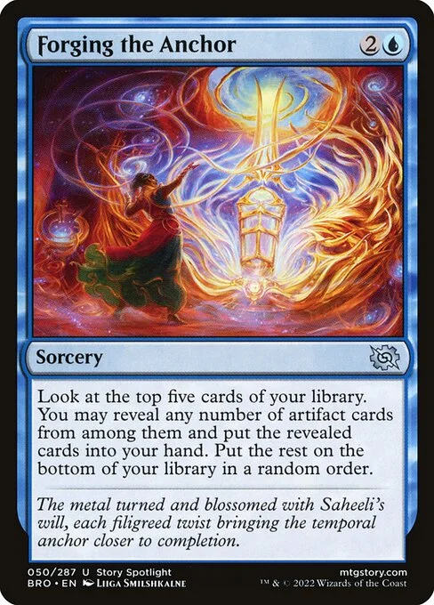 Forging the Anchor, carta Magic di tipo Sorcery illustrata da Liiga Smilshkalne