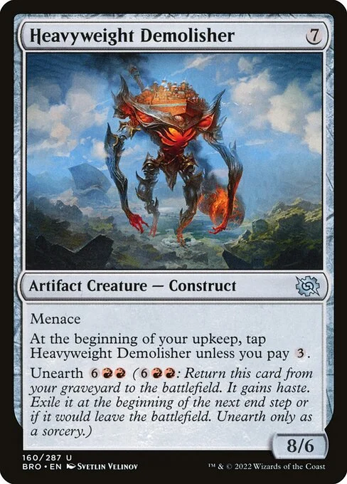 Heavyweight Demolisher, carta Magic di tipo Artifact Creature — Construct illustrata da Svetlin Velinov