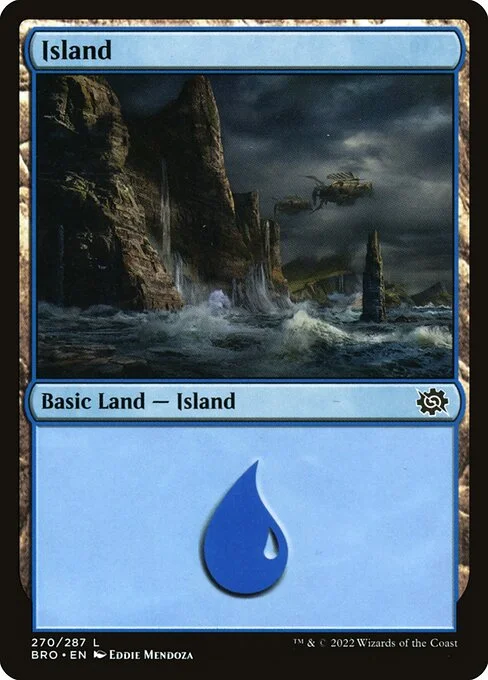 Island, carta Magic di tipo Basic Land — Island illustrata da Eddie Mendoza