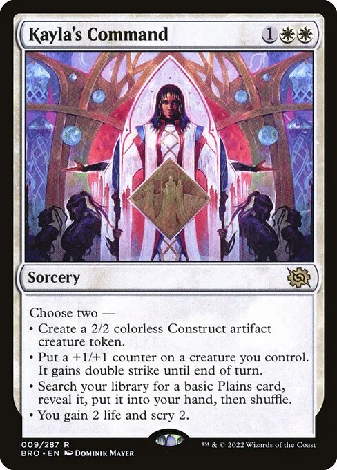 Kayla's Command, carta Magic di tipo Sorcery illustrata da Dominik Mayer