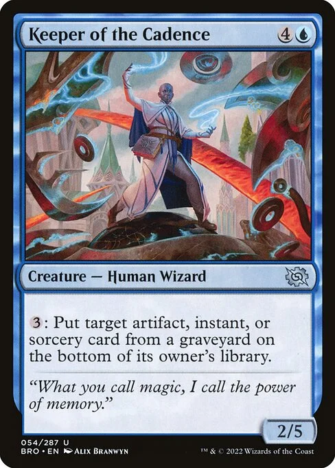 Keeper of the Cadence, carta Magic di tipo Creature — Human Wizard illustrata da Alix Branwyn