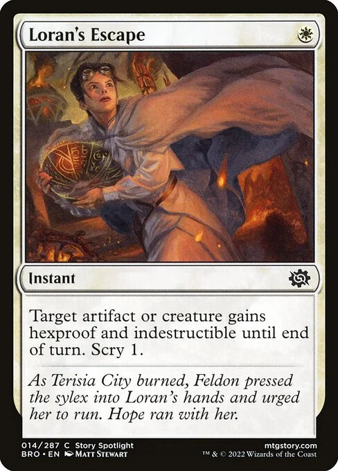Loran's Escape, carta Magic di tipo Instant illustrata da Matt Stewart