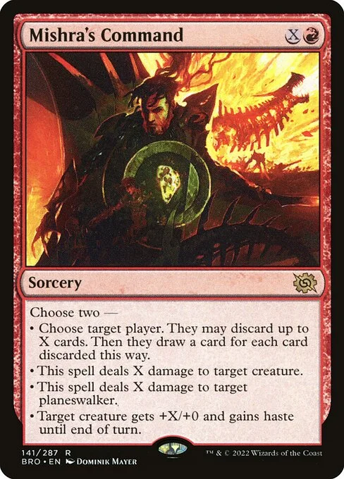 Mishra's Command, carta Magic di tipo Sorcery illustrata da Dominik Mayer